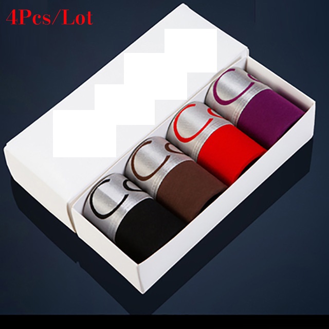 Multi Pack Underwear - 4Pcs/Lot Mens Underwear Boxers Homme Men's