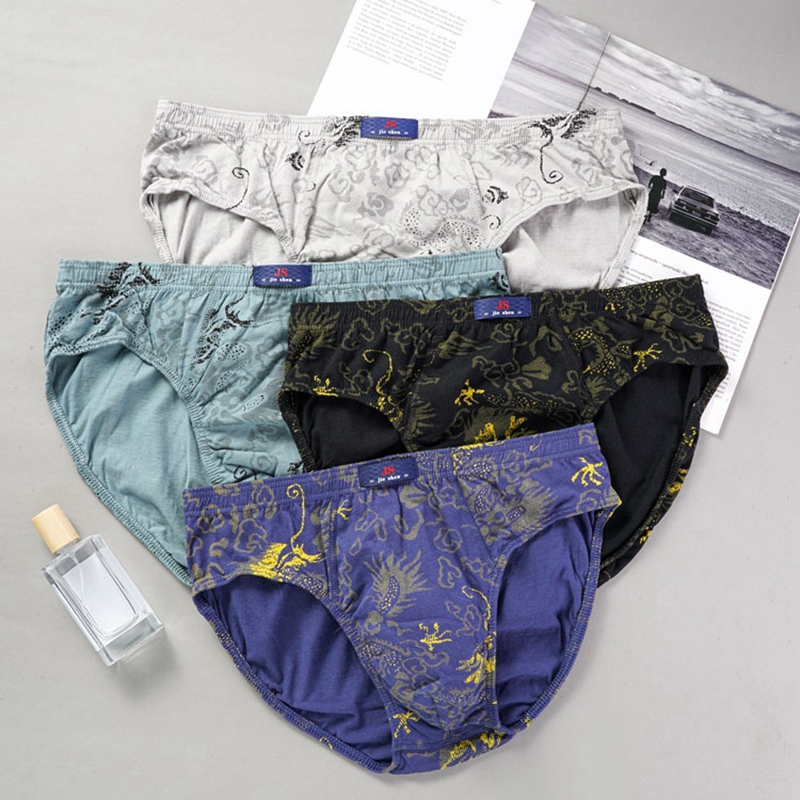 10 Pcs/Lot 100% Cotton Men's P - Multi Pack Underwear ulasan dan harga