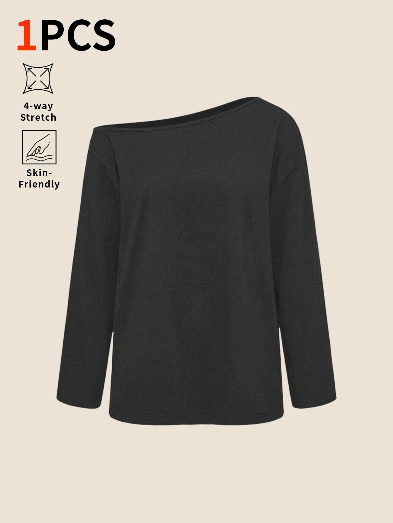 Slightly-sloped shoulder solid - Base Layer Top ulasan dan harga