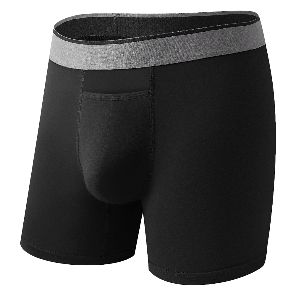 1pc Men Long Leg Shorts Soft U - Bamboo Fiber Trunk ulasan dan harga