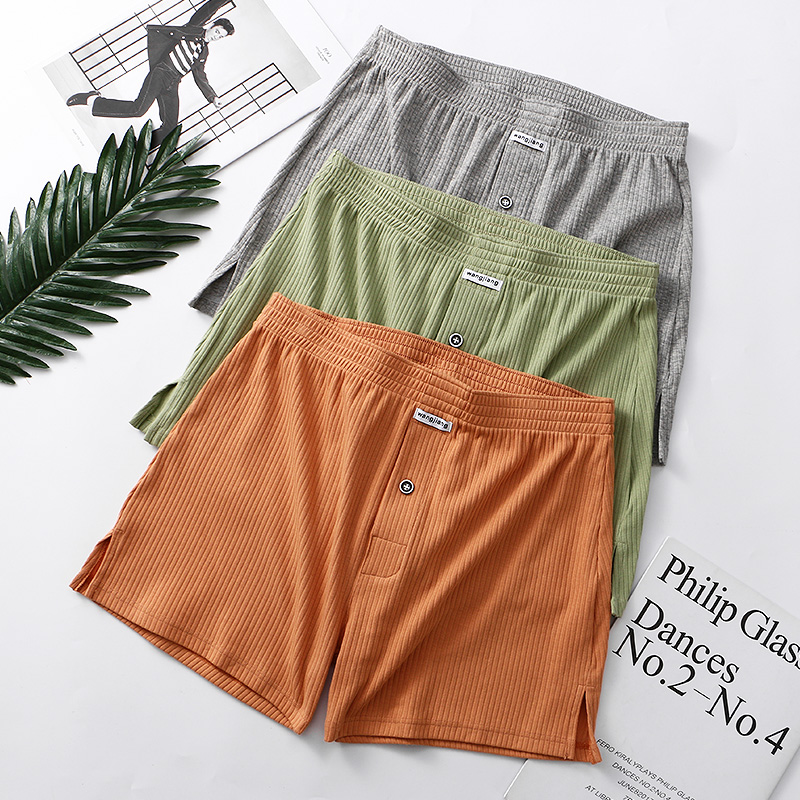 1/2/3/7 PCSMen's Threaded Aro  - Boxer Brief Pack Cotton ulasan dan harga