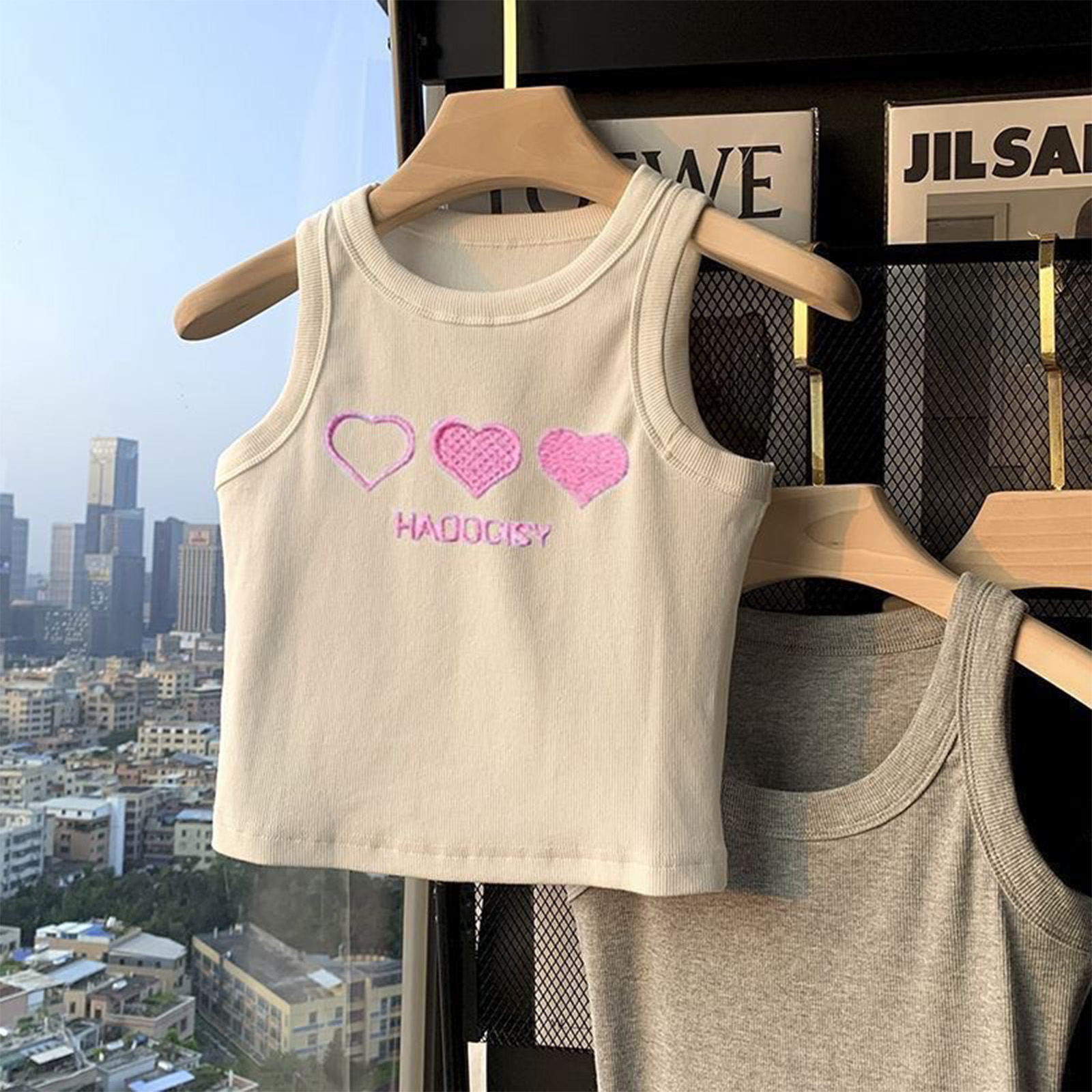 Kids Girls Gym Fitness Exercis - Tank Top Ribbed ulasan dan harga