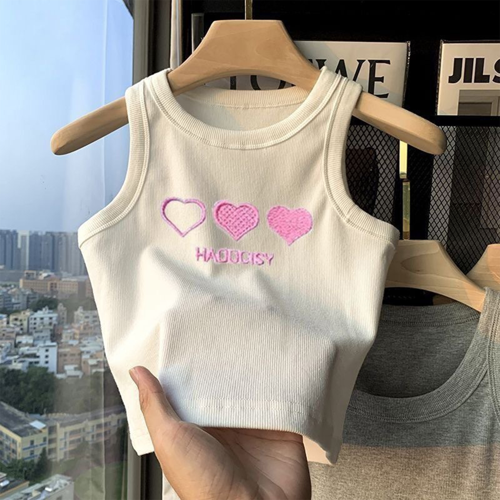 Kids Girls Gym Fitness Exercis - Tank Top Ribbed ulasan dan harga