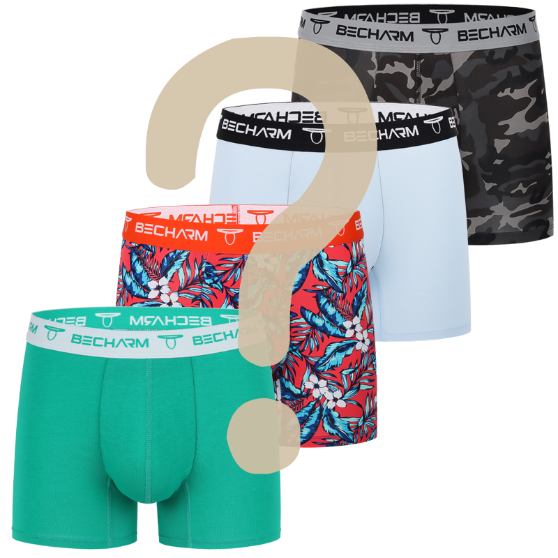 4pcs/Men's Boxers Blind Box Me - Boxer Brief Pack Cotton ulasan dan harga