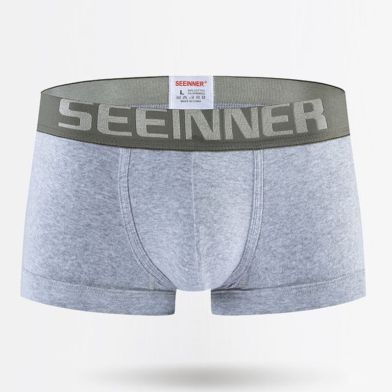 Seeinner Mens Boxer Shorts Cot - Boxer Brief Pack Cotton ulasan dan harga