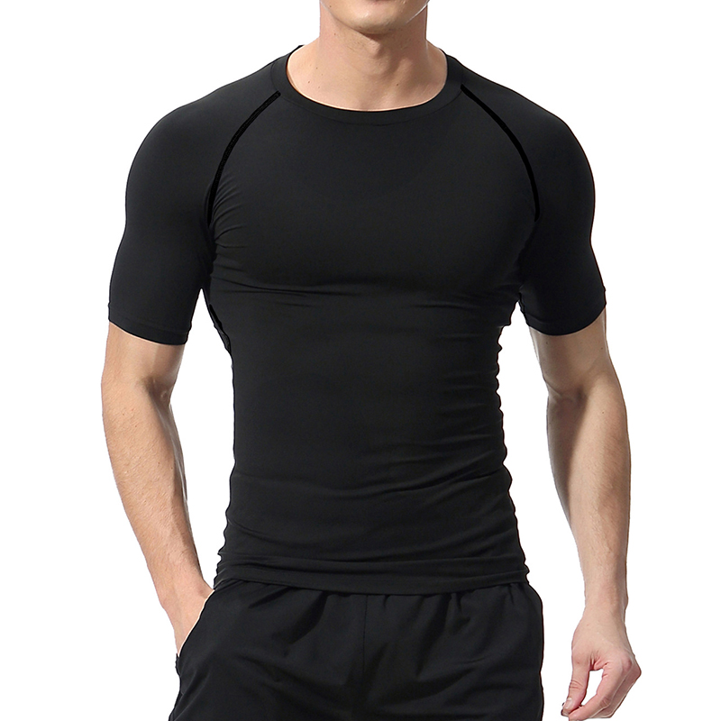 Cross Print Compression Shirt  - Base Layer Top ulasan dan harga