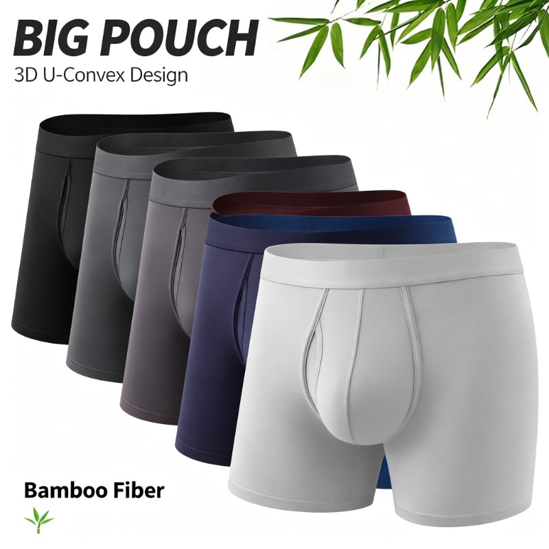 Men Bamboo Fiber Boxer Briefs  - Bamboo Fiber Trunk ulasan dan harga