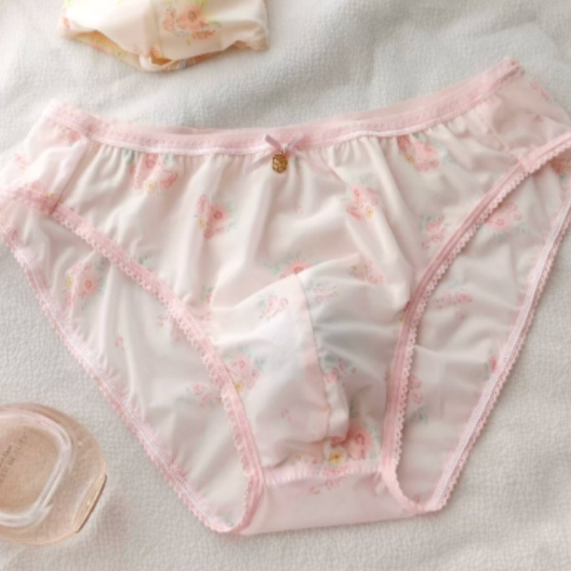 Japanese New Sweet Floral Bow  - Boxer Brief Pack Cotton ulasan dan harga