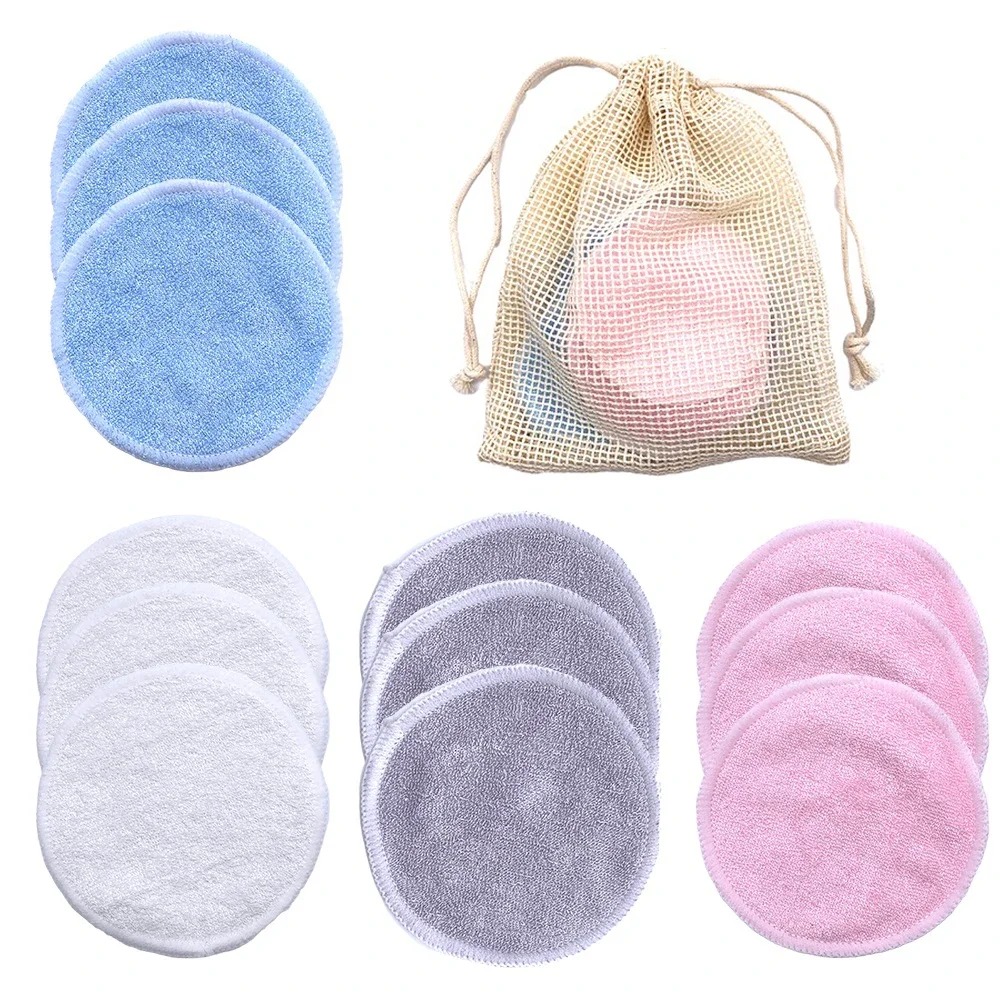 10PC Reusable Makeup Remover P - Bamboo Fiber Trunk ulasan dan harga