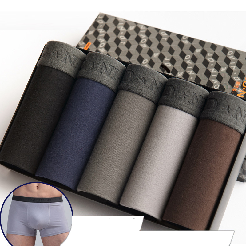 5Pcs/lot Men Underwear Cotton  - Boxer Brief Pack Cotton ulasan dan harga
