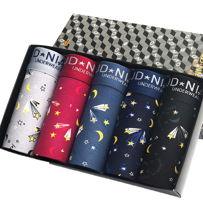 5Pcs/lot Men Underwear Cotton  - Boxer Brief Pack Cotton ulasan dan harga